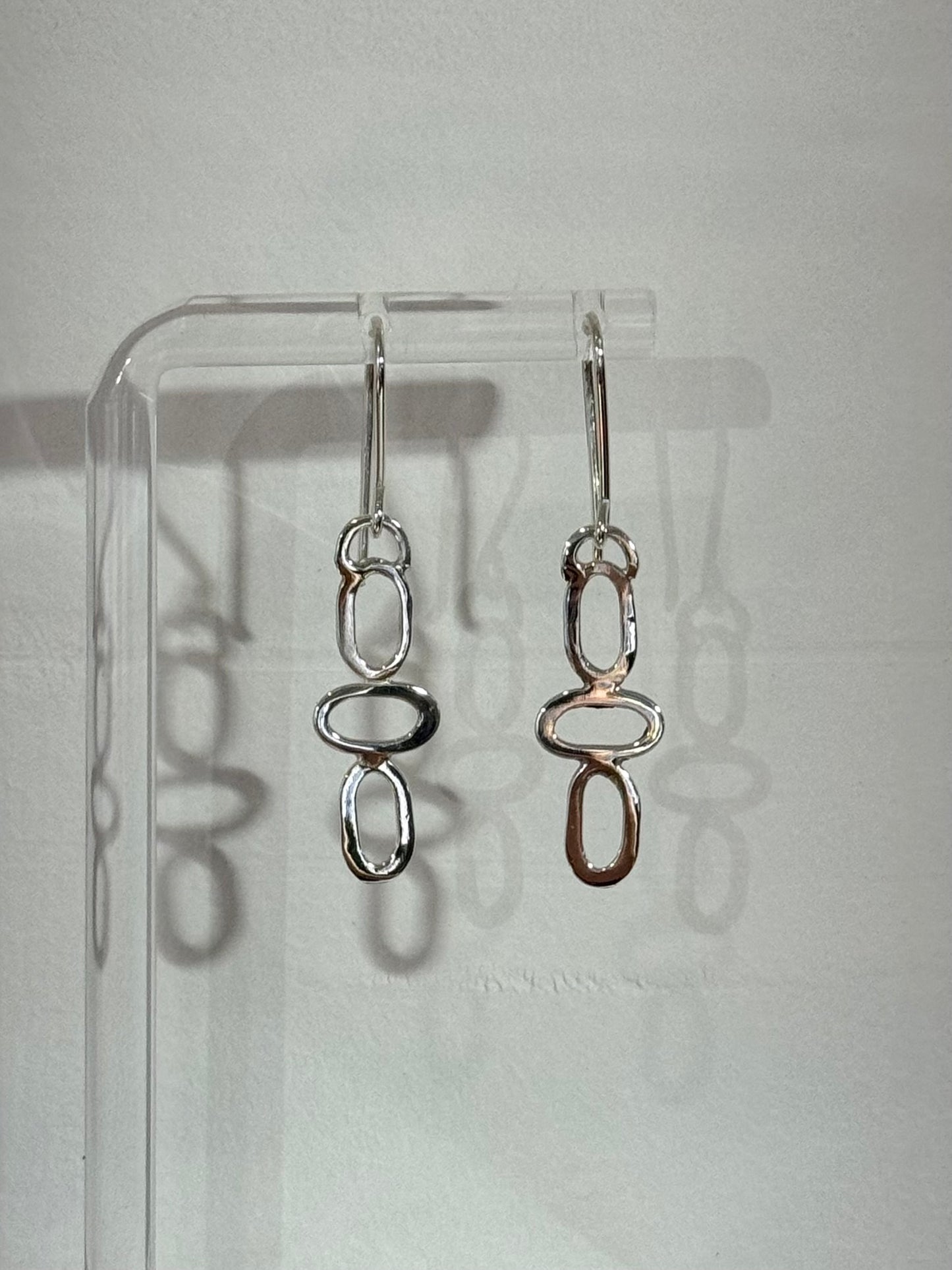 Flat Paperclip Earrings