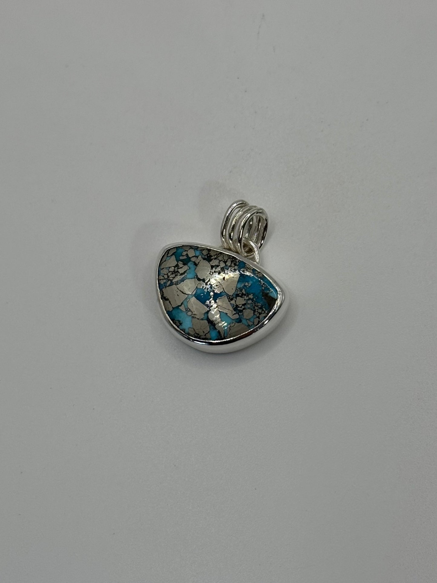 Turquoise x Pyrite Pendant