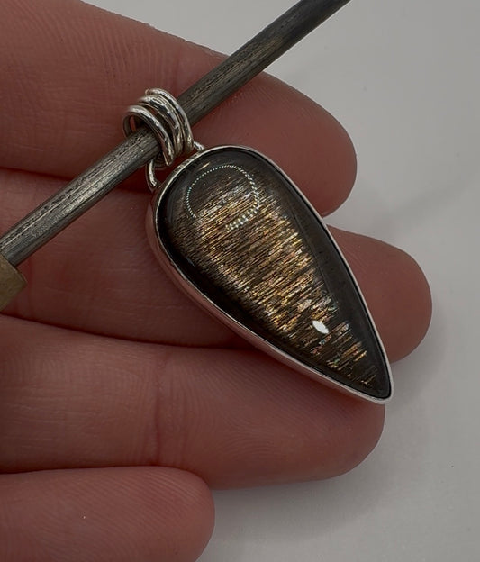 Black Sunstone Pendant