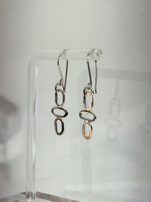 Flat Paperclip Earrings