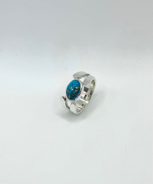 Pyrite x Turquoise Ring