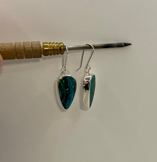 Malachite x Chrysocolla Earrings