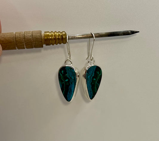 Malachite x Chrysocolla Earrings