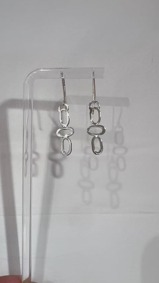 Flat Paperclip Earrings