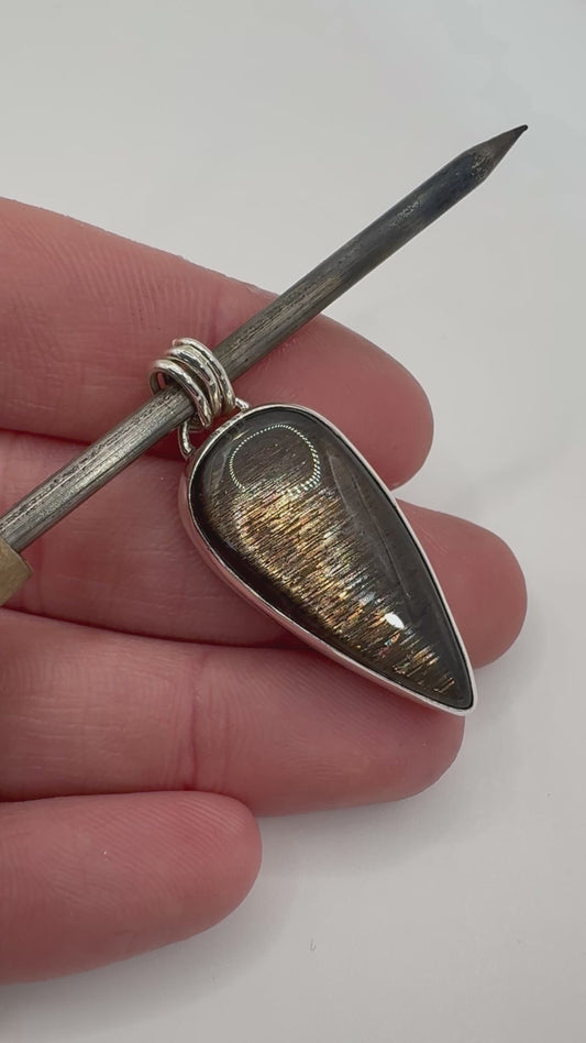 Black Sunstone Pendant