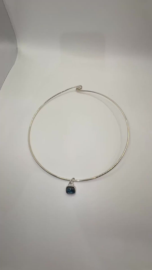 Teal Moss Kyanite Choker