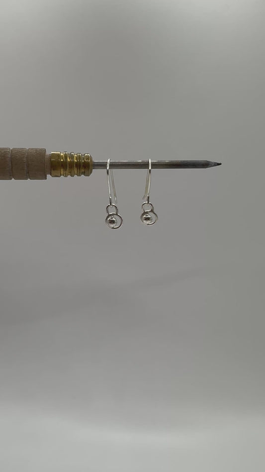 Silver Orb Earrings